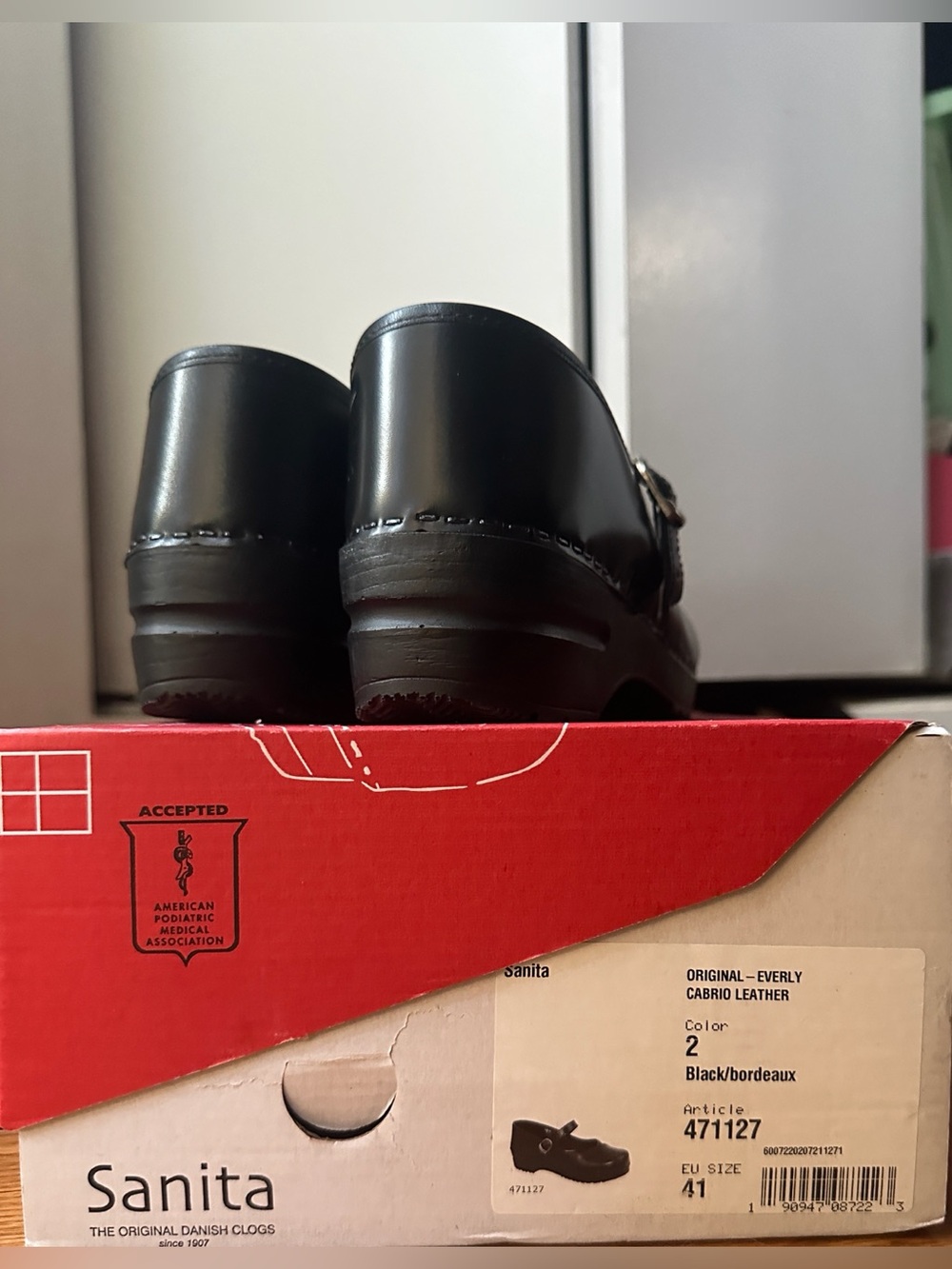 Sanita Mary Jane Clog Shoes in bordeaux EU 41 - Picture 2 of 15